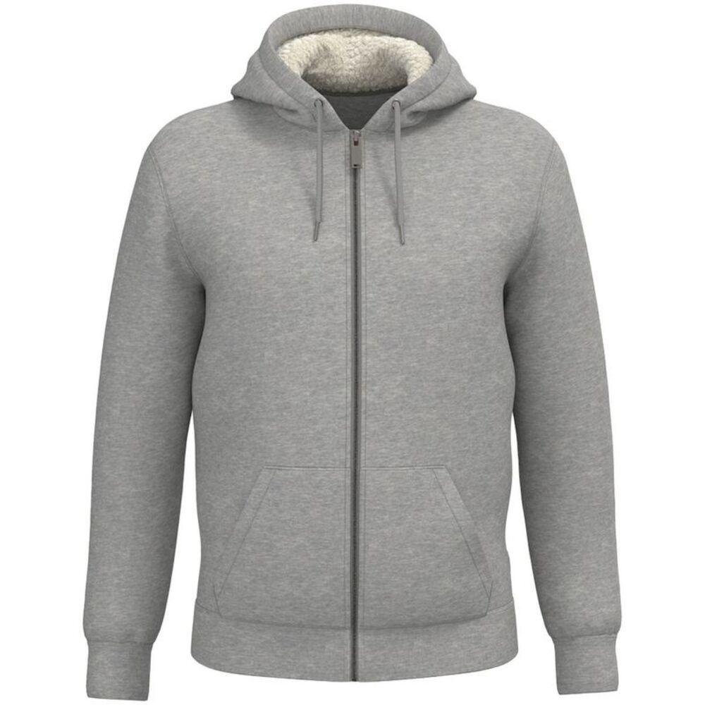 Native Spirit Unisex Adult Sherpa Lined Full Zip Jacket / Moon Grey Heather